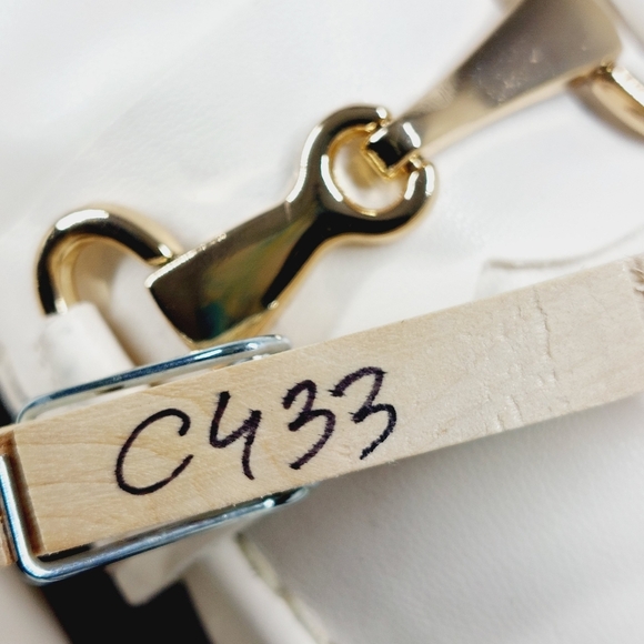 NEW Nordstrom Open Edit White Faux Patent Gold Chunky Academia Loafers C433 - Picture 14 of 14